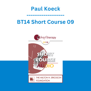 Paul Koeck - BT14 Short Course 09 - Hypnotic Scaling is an Ericksonian Solution Focused Self-Hypnotic Technique That Allows Your Clients to Choose Freely Where to Move on Their Solution Scale