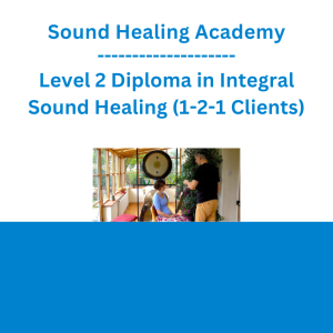 Sound Healing Academy - Level 2 Diploma in Integral Sound Healing (1-2-1 Clients)