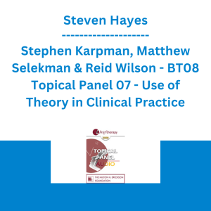 Steven Hayes, Stephen Karpman, Matthew Selekman & Reid Wilson - BT08 Topical Panel 07 - Use of Theory in Clinical Practice
