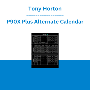 Tony Horton - P90X Plus Alternate Calendar