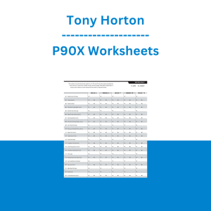 Tony Horton - P90X Worksheets