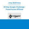 Joey Babineau - 30 Day Google Challenge - Powerhouse Affiliate