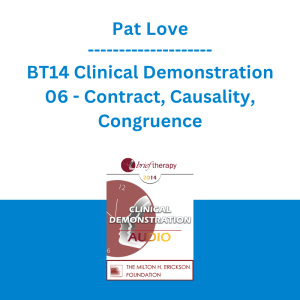 Pat Love - BT14 Clinical Demonstration 06 - Contract, Causality, Congruence: A Brief Couples Therapy Approach