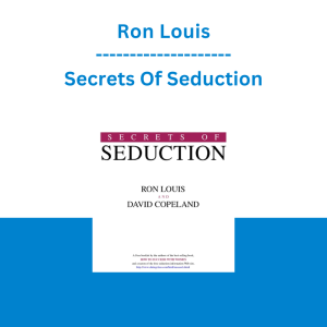 Ron Louis - Secrets Of Seduction