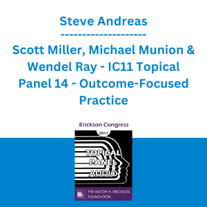Steve Andreas, Scott Miller, Michael Munion & Wendel Ray - IC11 Topical Panel 14 - Outcome-Focused Practice