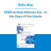 Rollo May - EP90 Invited Address 11a - In the Days of the Giants: The Steps in Therapy to the Present Day