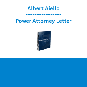 Albert Aiello - Power Attorney Letter