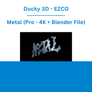 Ducky 3D - EZCO - Metal (Pro - 4K + Blender File)