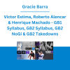 Gracie Barra, Victor Estima, Roberto Alencar & Henrique Machado - GB1 Syllabus, GB2 Syllabus, GB2 NoGi & GB2 Takedowns