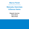 Marco Paret - Manuals, Exercises & Bonus Items