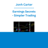 Jonh Carter - Earnings Secrets - Simpler Trading